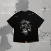 PERSPECTIVE GRAPHIC LAYERED TEE - BLACK